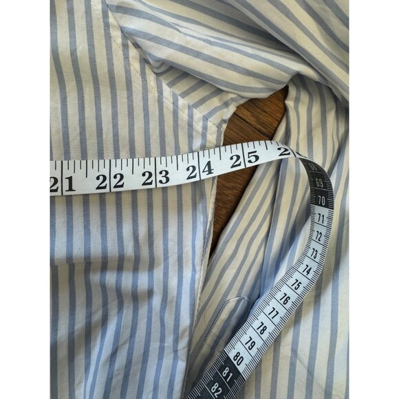 J.Crew Mens Shirt XL Classic Blue White Striped Long Sleeve Button-Down - Picture 8 of 8